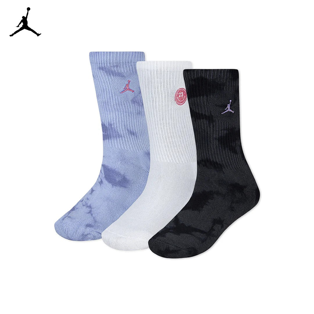 Jordan Girls 3-Pack Jeans & Bling Crew Socks (Big Kids)