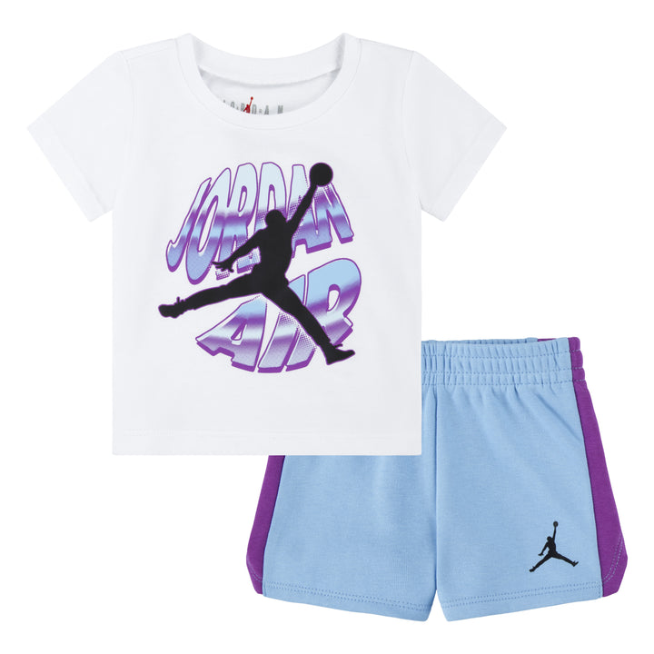 Jordan Girls 2-Piece Jordan Air Stacked T-Shirt and Shorts Set (Infant)