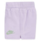 Nike Girls Wild Flower Jersey & French Terrry Shorts Set (Infant)