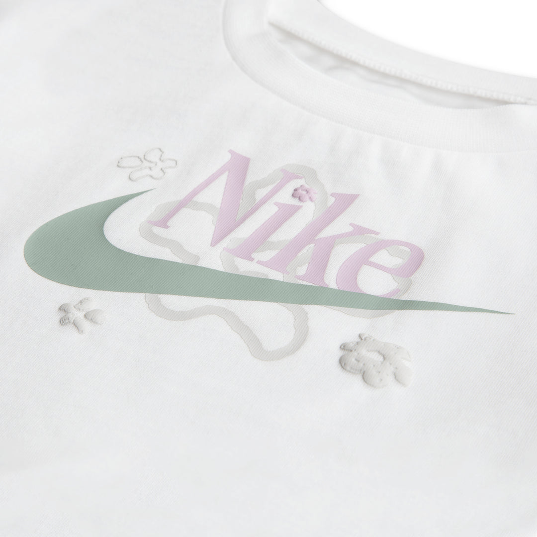 Nike Girls Wild Flower Jersey & French Terrry Shorts Set (Infant)