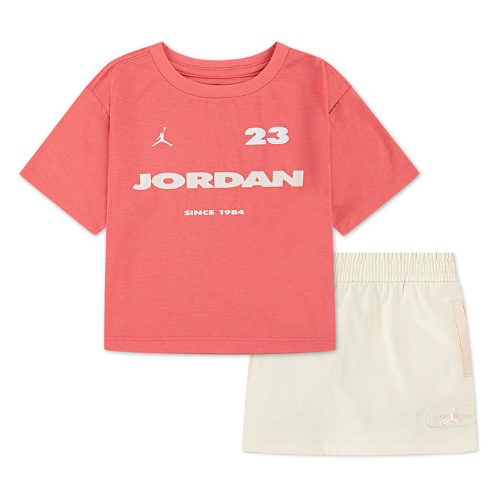 Jordan Girls 2-Piece Crafted Utility T-Shirt & Skort Set (Toddler)