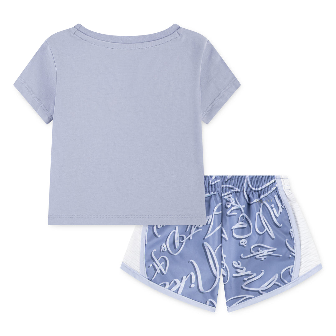 Nike Girls Essentials AOP Tempo Set World Indigo (Toddlers)