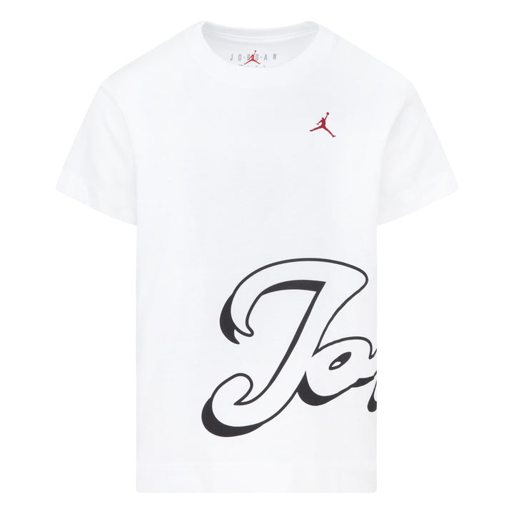 Jordan Girls Enchantment Script White T-Shirt (Little Kids)