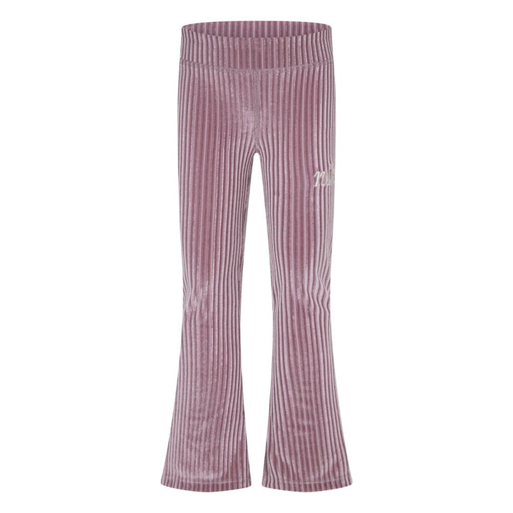 Nike Girls Flare Tights Cozy Rib Plum Pants (Little Kids)