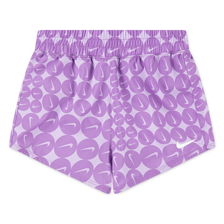 Nike Girls Dri-Fit Woven Training Purple Shorts (Little Kids)