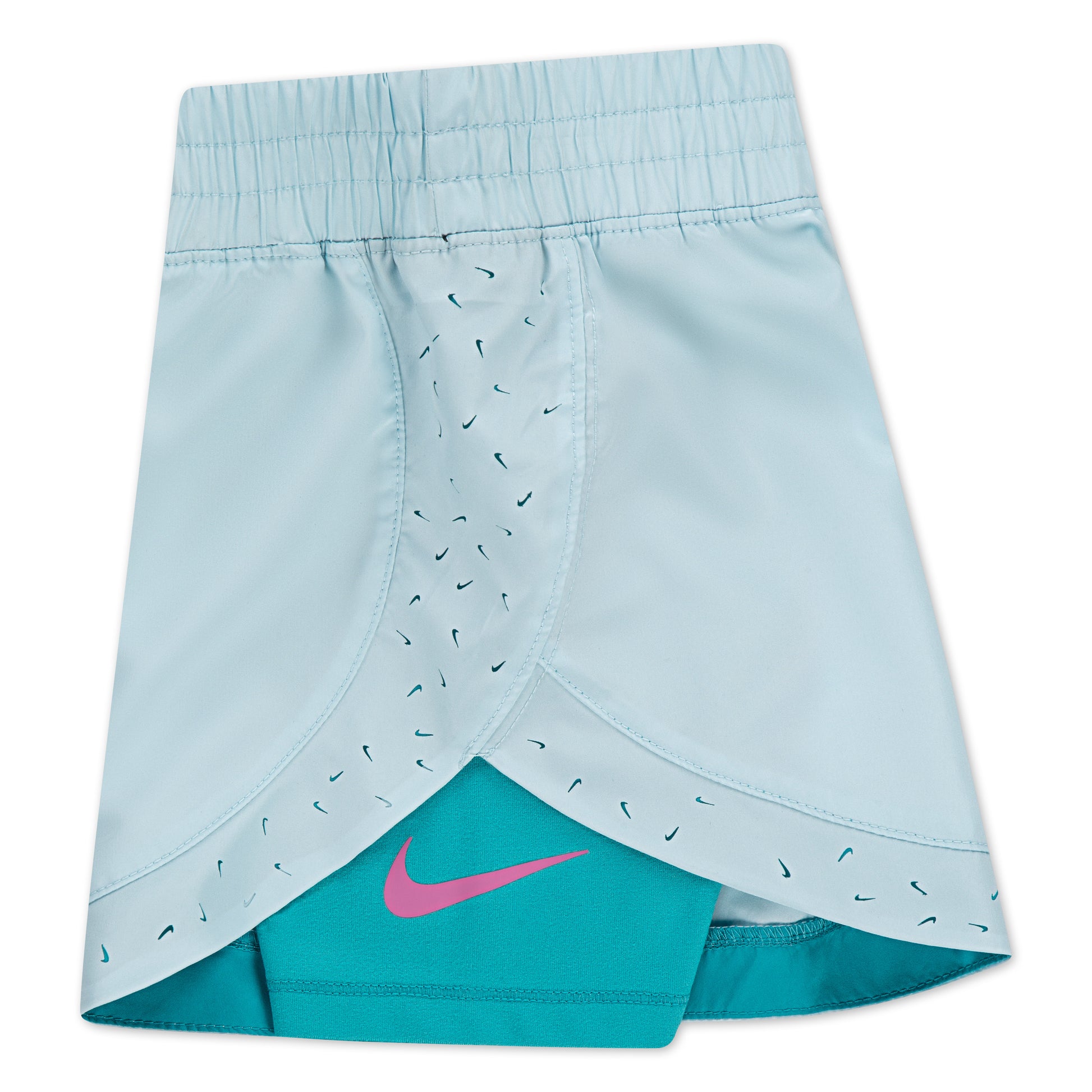 Nike Girls Sunny Swoosh Dri-Fit Shorts (Little Kids)