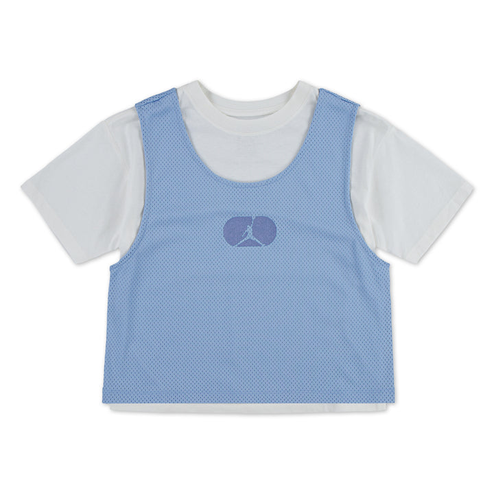 Jordan Girls Training Camp Mesh Overlay T-Shirt (Big Kids)