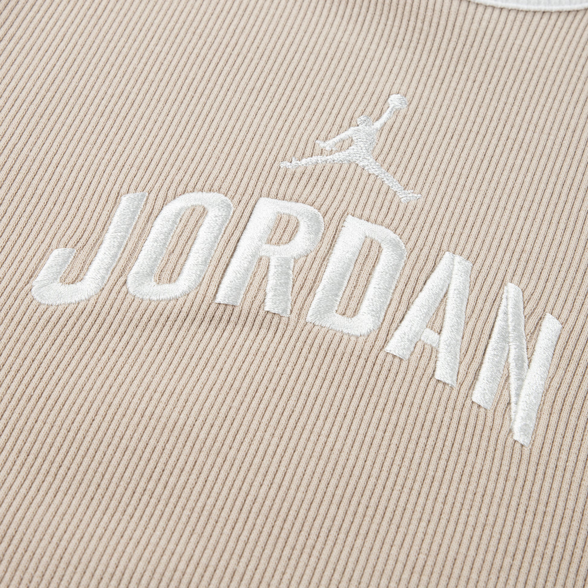 Jordan Girls Semi-Cropped Rib T-Shirt (Big Kids)