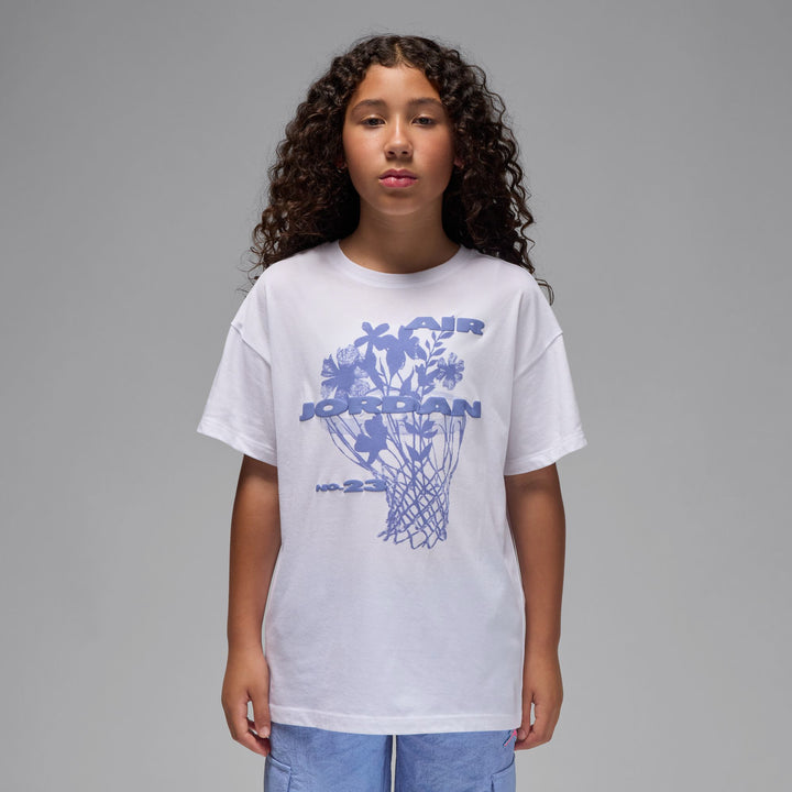 Jordan Girls 23 Flowers T-Shirt (Big Kids)
