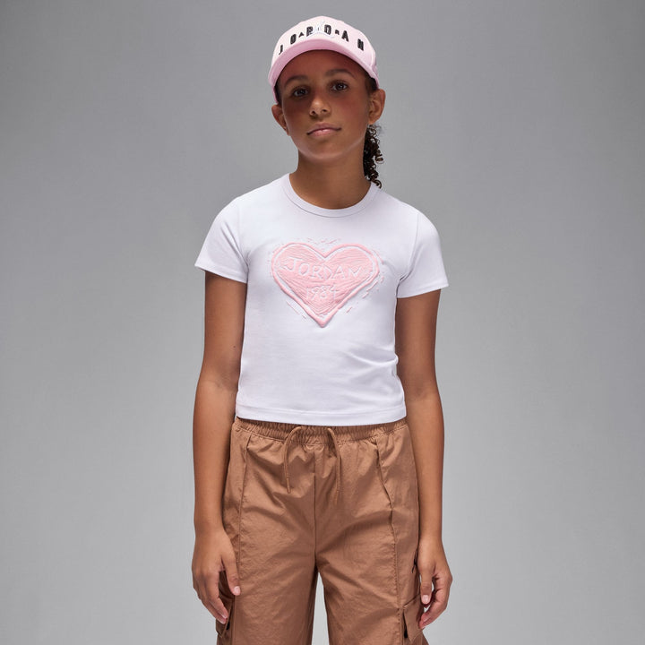 Jordan Girls Etched Wood T-Shirt (Big Kids)