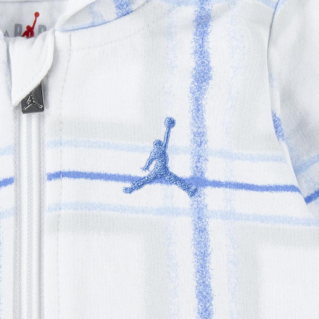 Jordan Brooklyn EssentialsHoliday Coverall White Romper (Newborn)