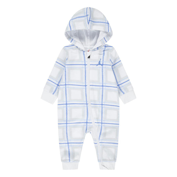Jordan Brooklyn EssentialsHoliday Coverall White Romper (Newborn)