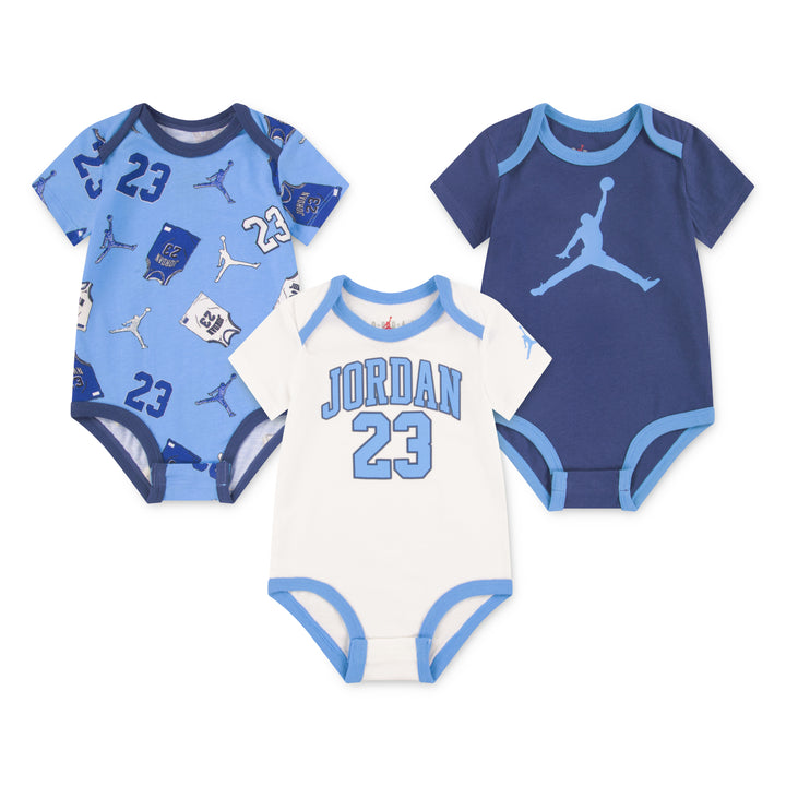 Jordan 3-Pack MJ Jersey Bodysuit Set (Newborn)