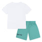 Jordan 2-Piece MJ Baseline T-Shirt & Teal Shorts Set (Toddler)