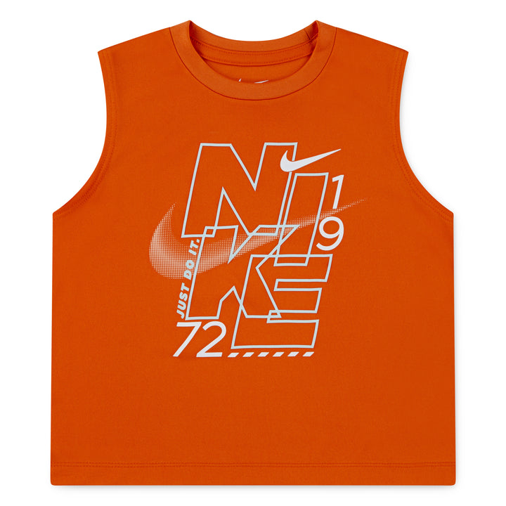 Nike Boys Stack'Em Muscle Orange T-Shirt (Toddler)
