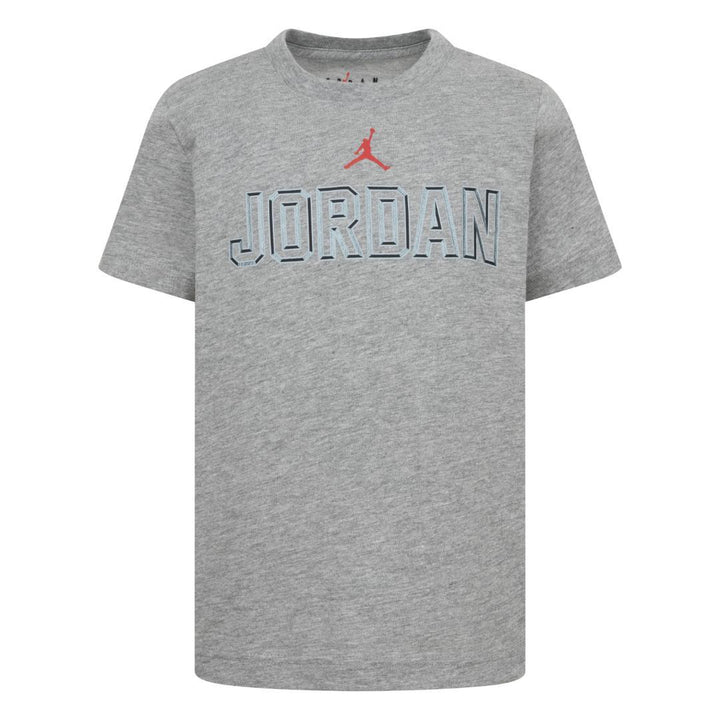 Jordan Boys Level Up Grey T-Shirt (Little Kids)