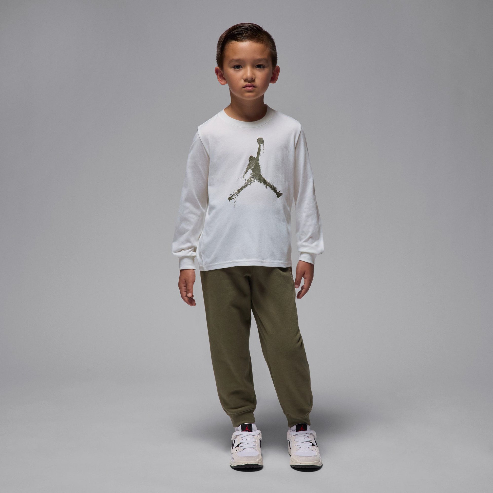 Jordan Boys Jumpman Drips Long Sleeve T-Shirt (Little Kids)