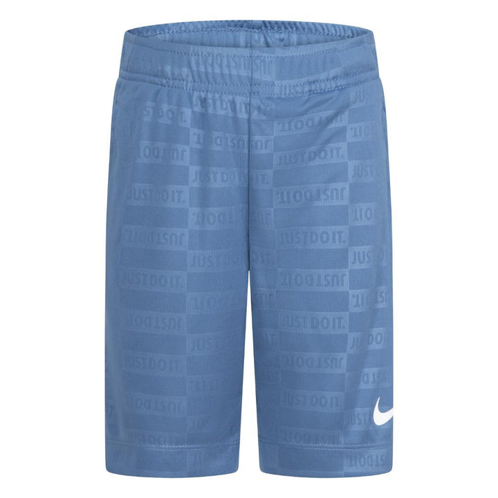 Nike Boys Sportswear Textured Club Dri-Fit Blue Shorts (Little Kids)