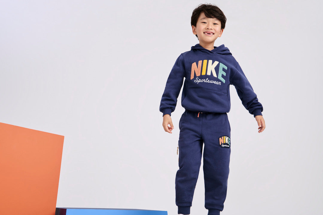 Nike Boys Powder Play Orange T-Shirt (Little Kids)