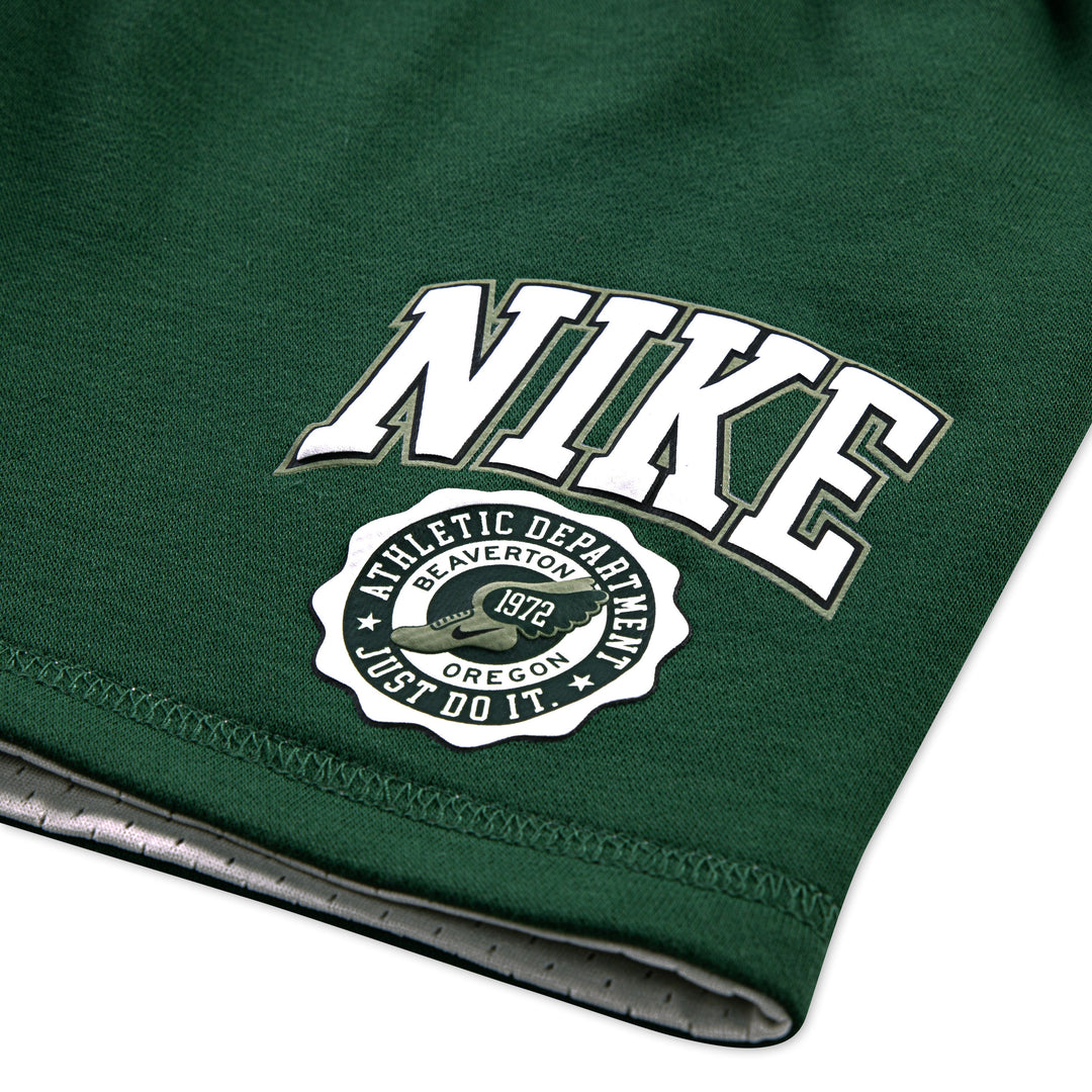 Nike Boys Sportswear P.E. Reversible Green Shorts (Little Kids)