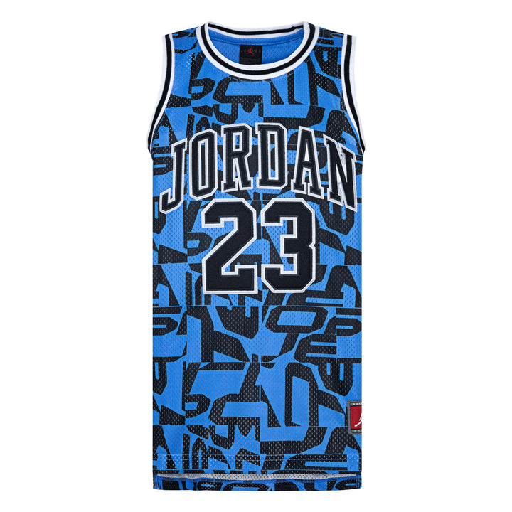 Jordan 23 AOP Blue Printed Tank Top Jersey (Big Kids)