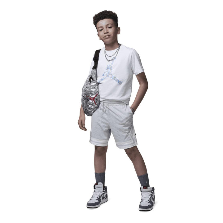 Jordan Boys MJ Dri-Fit Sport Diamond Gray Shorts (Little Kids)