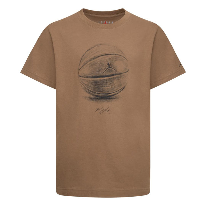 Jordan Boys Game of Flight Brown T-Shirt (Big Kids)
