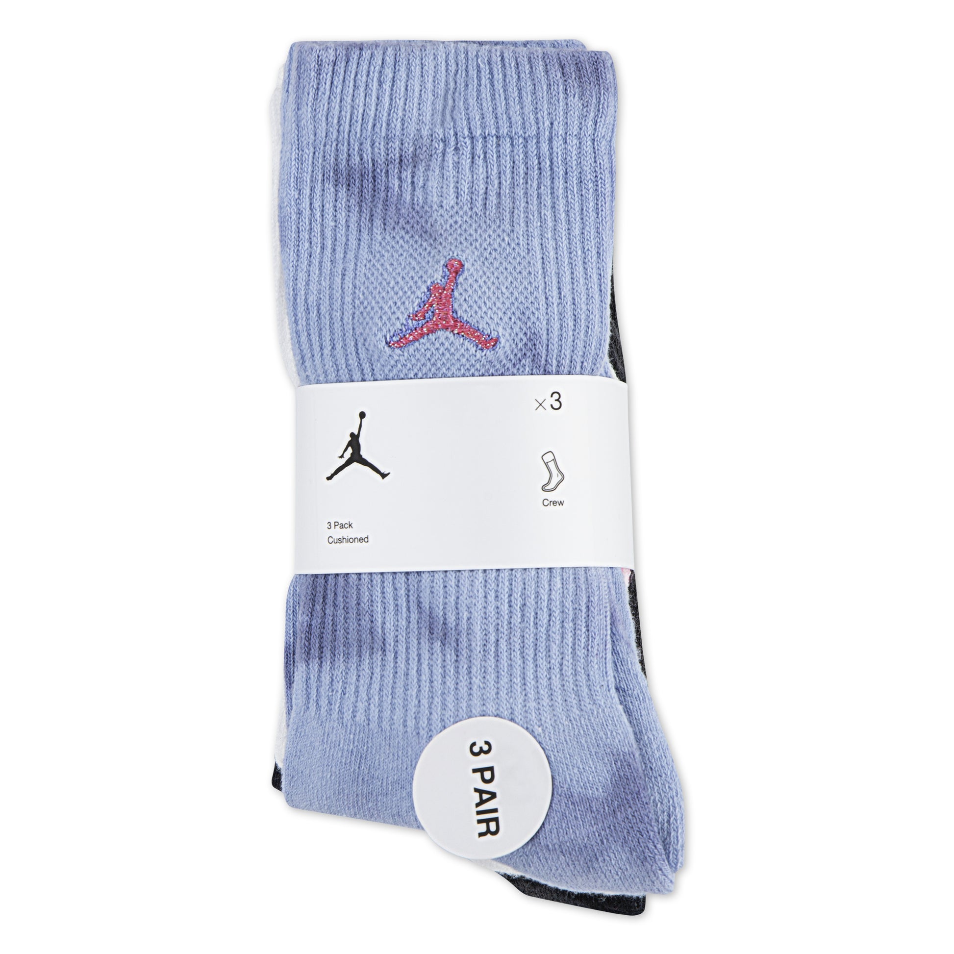 Jordan Girls 3-Pack Jeans & Bling Crew Socks (Big Kids)