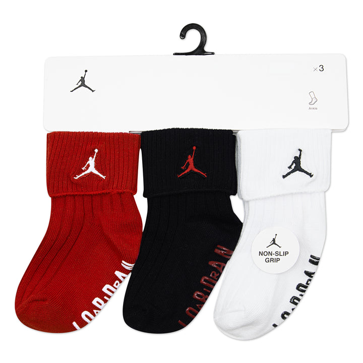 Jordan 3-Pack Ripped Grippers Sock (Toddler)