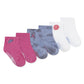 Jordan Girls 3-Pack Jeans & Bling Non-Slip Grip Ankle Socks (Infant)