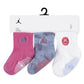 Jordan Girls 3-Pack Jeans & Bling Non-Slip Grip Ankle Socks (Infant)