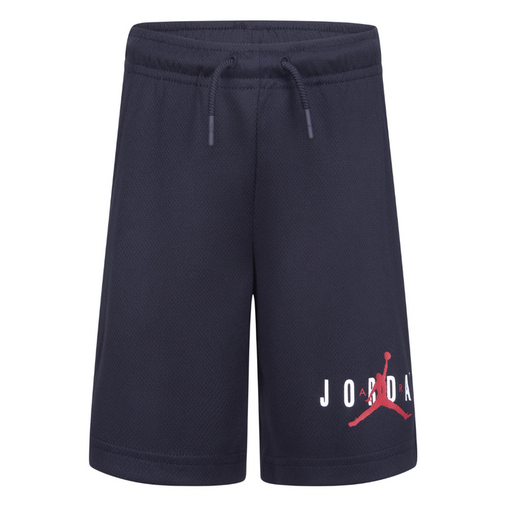 Jordan Boys Essentials Graphic Mesh Black Shorts (Little Kids)