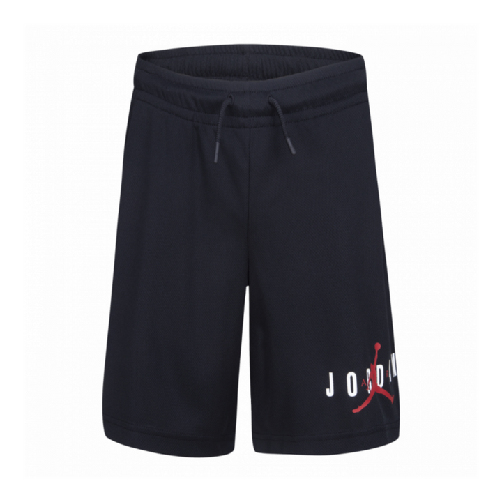 Jordan Boys Essentials Graphic Mesh Black Shorts (Big Kids)