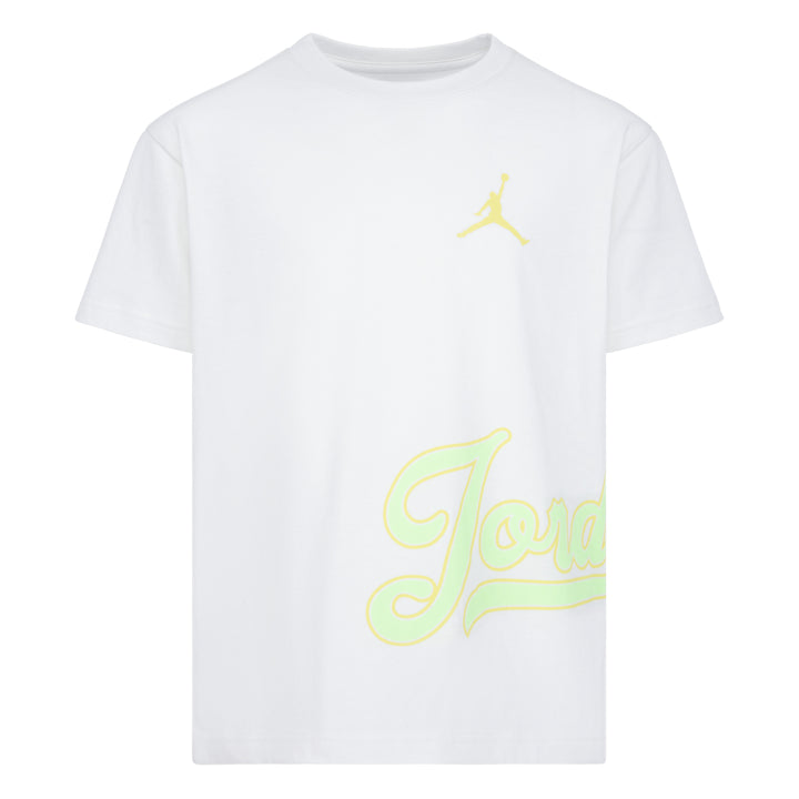 Jordan Girls Wrap Around White T-Shirt (Big Kids)