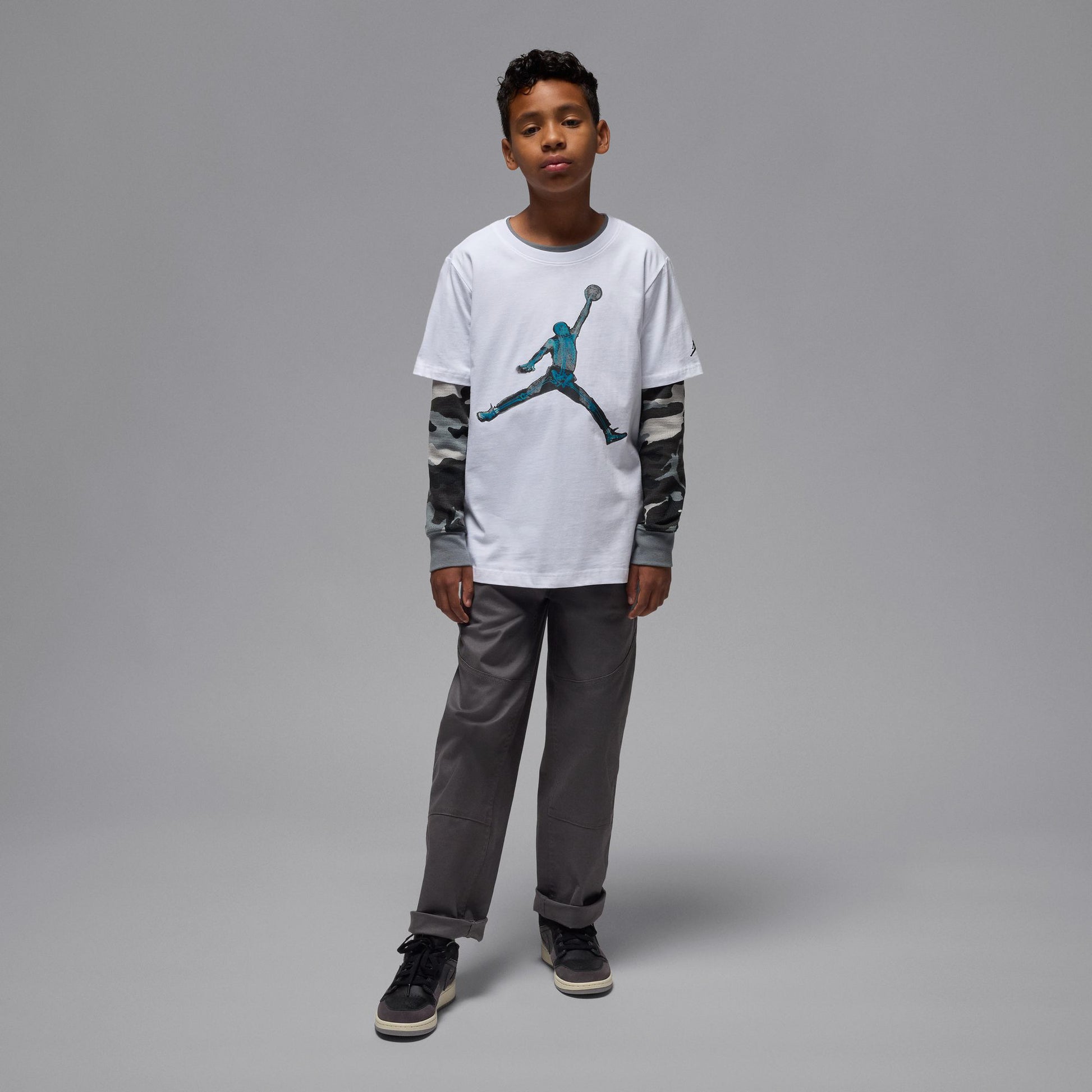 Jordan Boys MJ Brand Skeleton Jumpman T-Shirt (Big Kids)