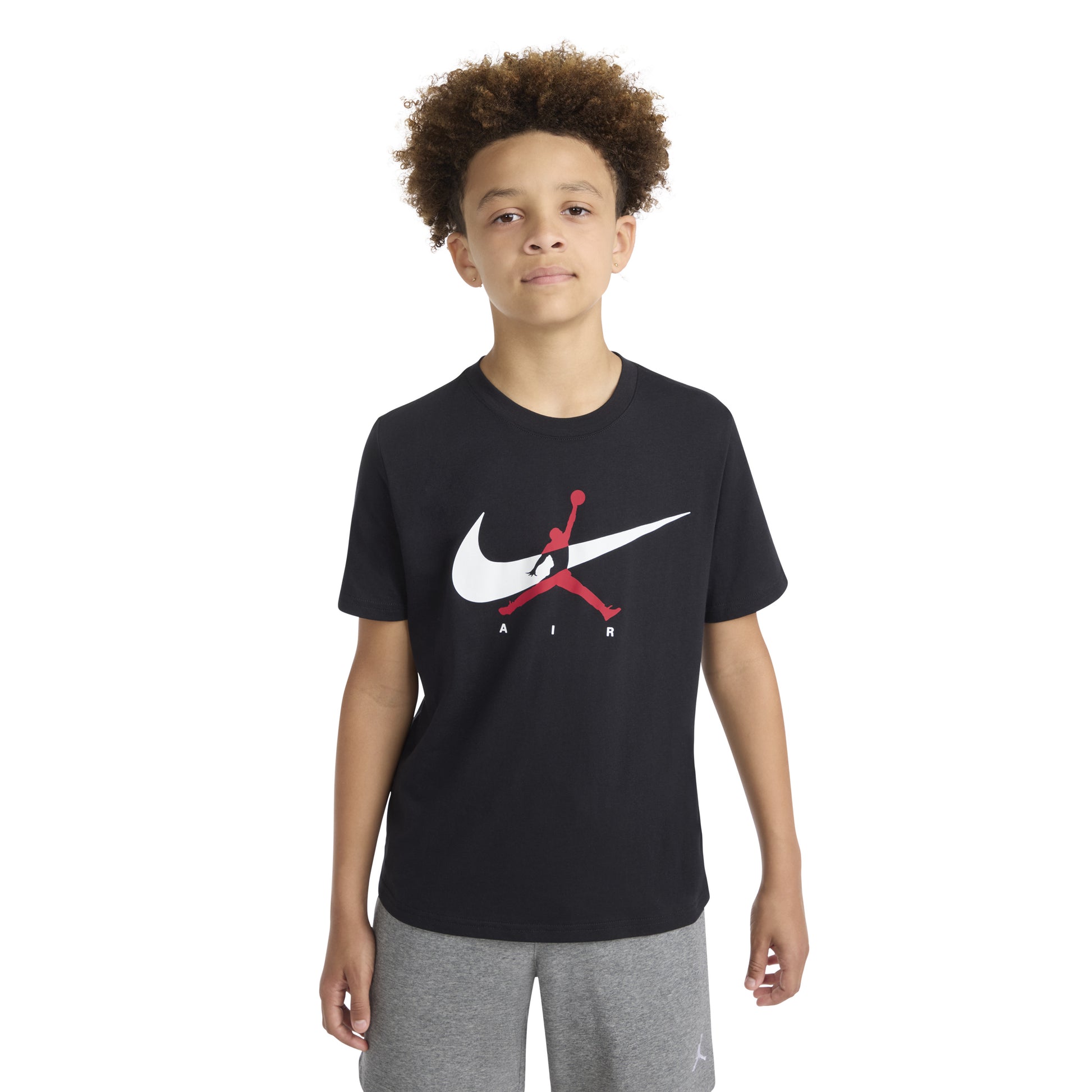 Jordan Boys Jumpman Swoosh Intersection T-Shirt (Big Kids)