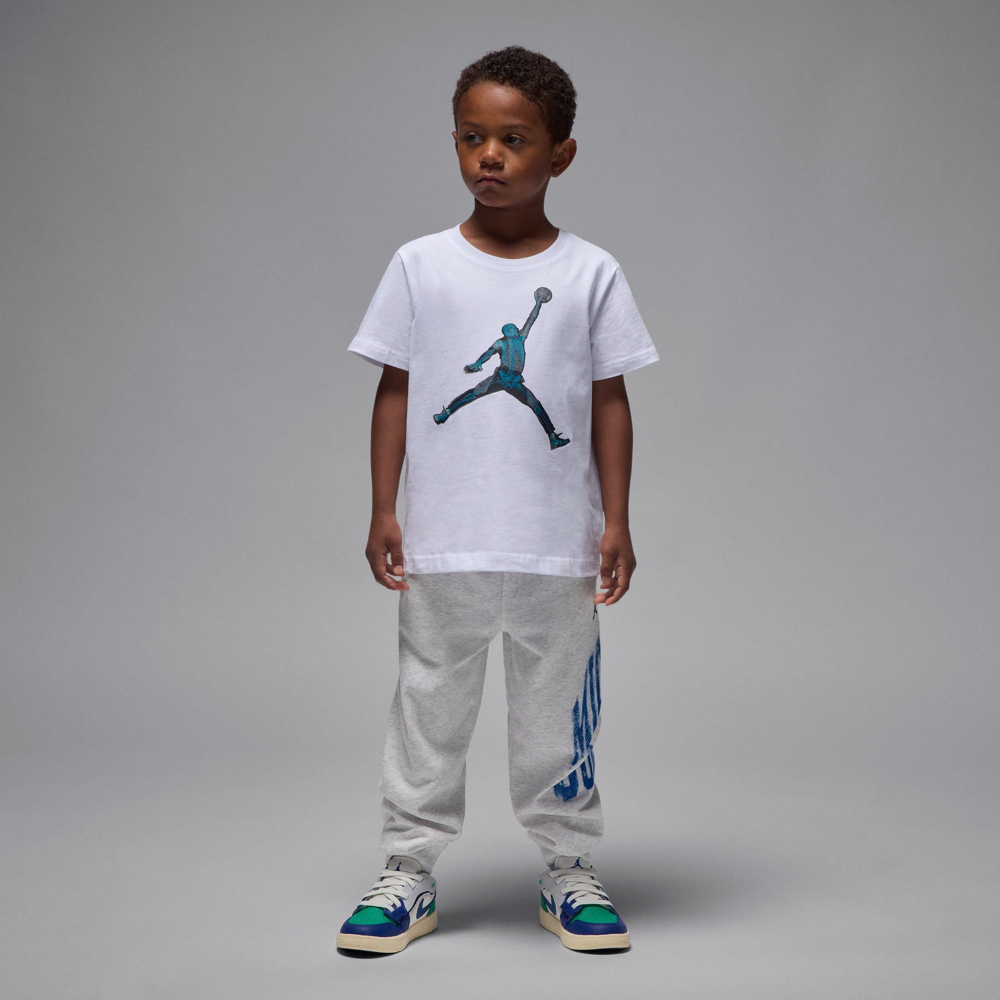 Jordan Boys MJ Brand Skeleton Jumpman T-Shirt (Little Kids)