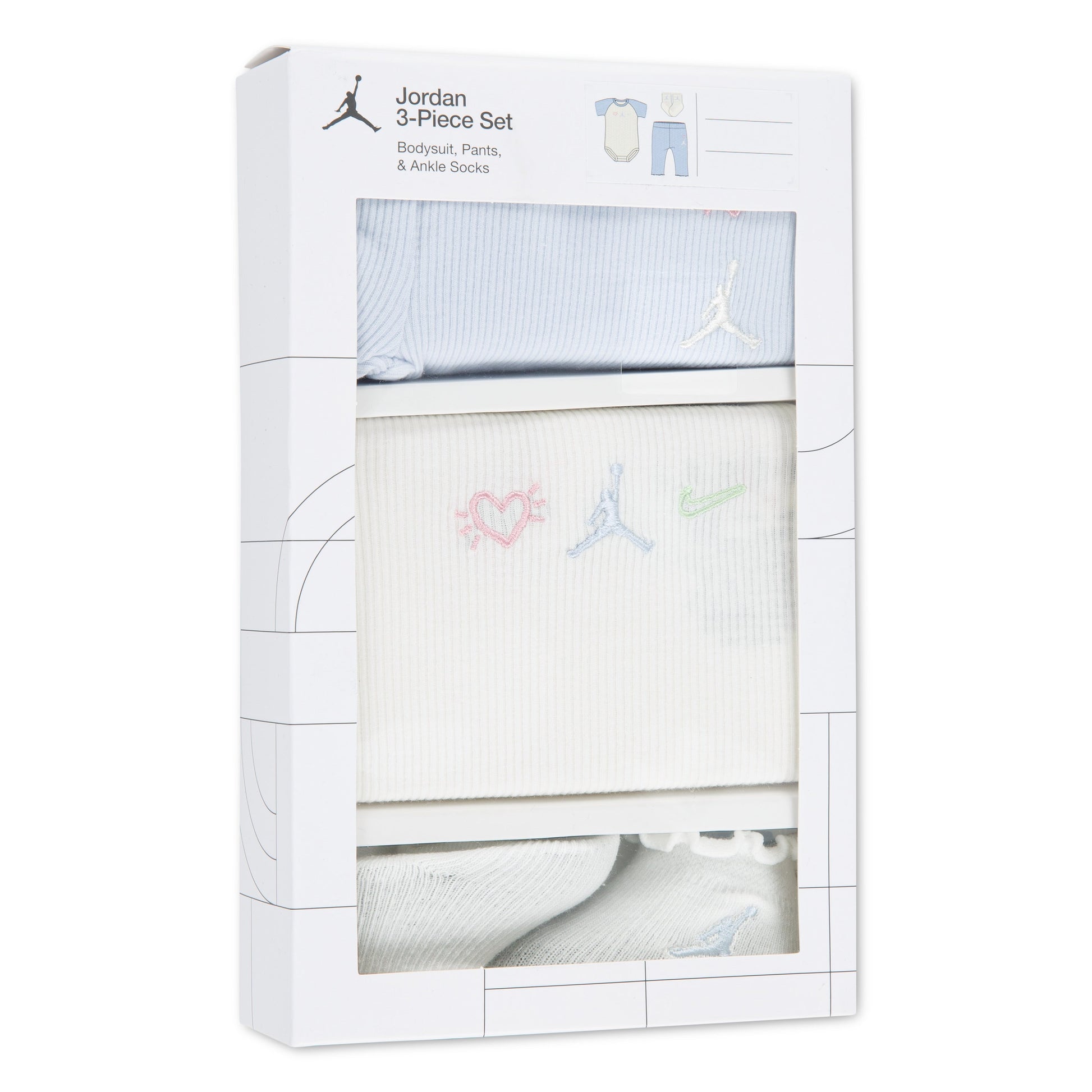 Jordan Girls 3-Piece Love is in the "Air" Box Set (Newborn)