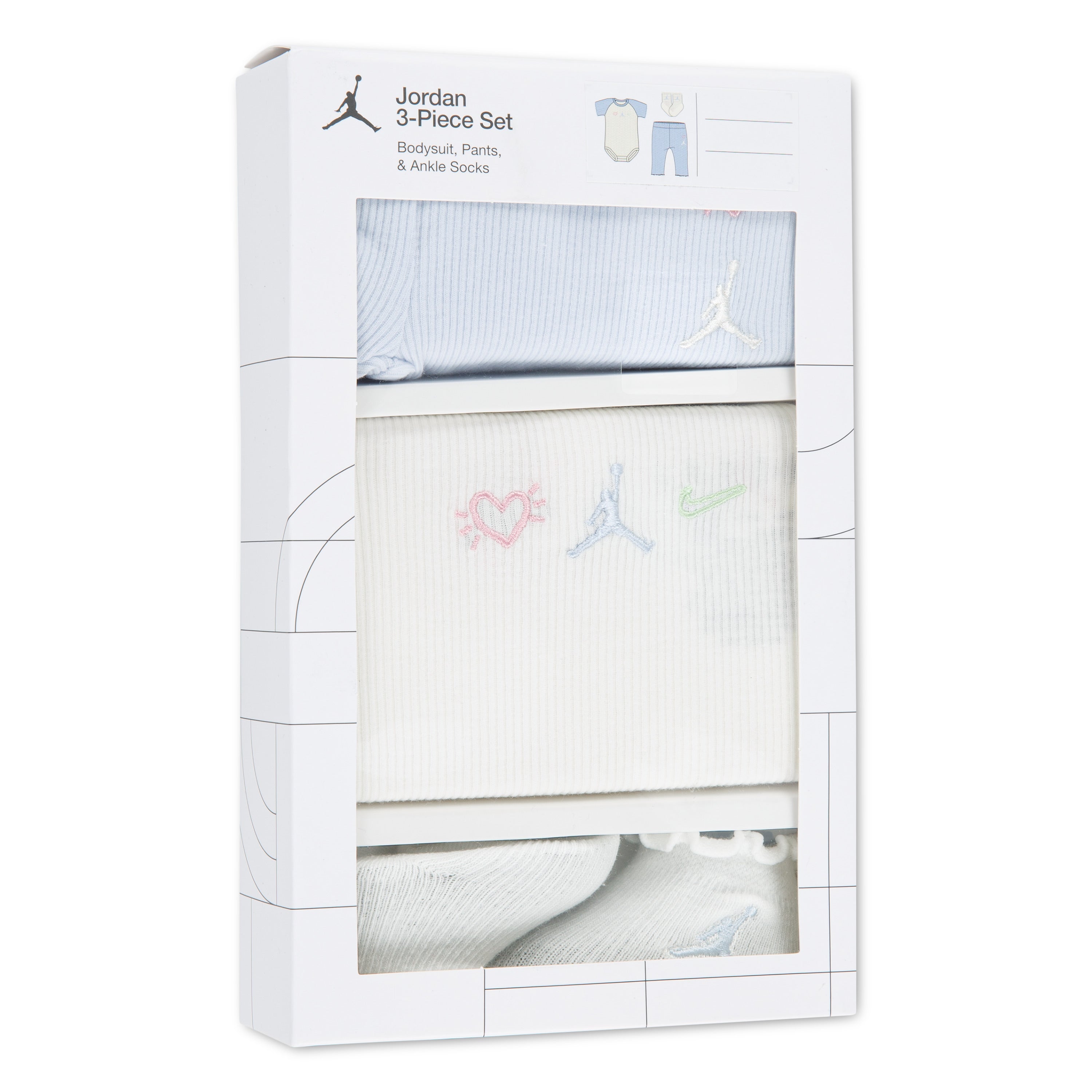 Jordan Girls 3-Piece Love is in the "Air" Box Set (Newborn)