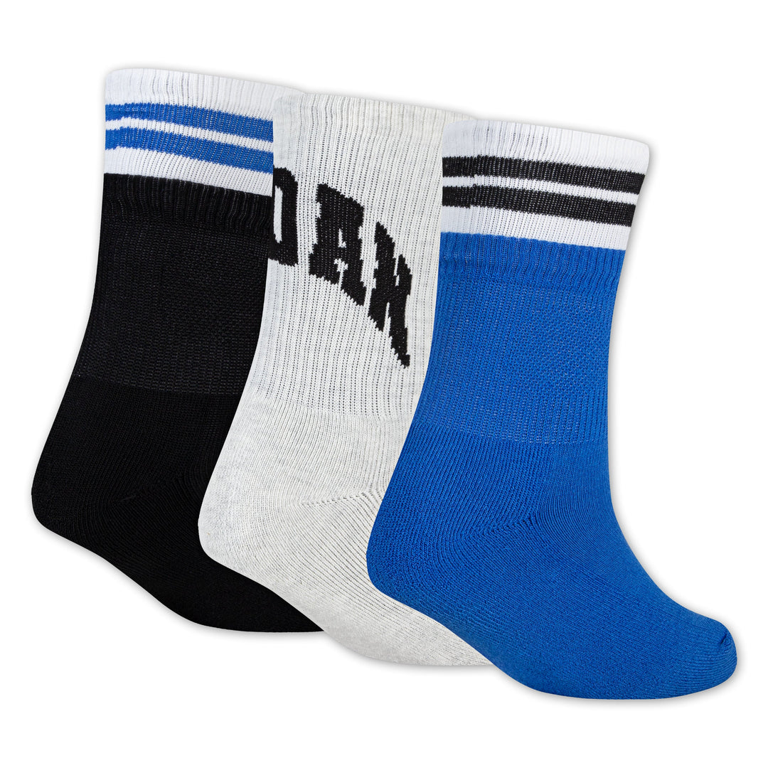 Jordan Boys 3-Pack MJ MVP Crew Socks (Big Kids)