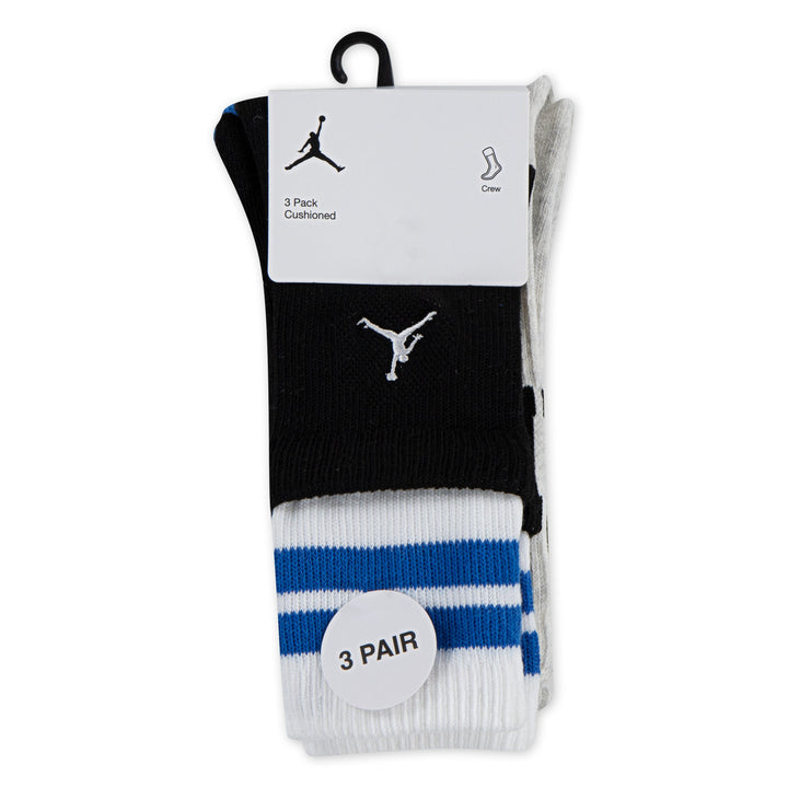 Jordan Boys 3-Pack MJ MVP Crew Socks (Big Kids)