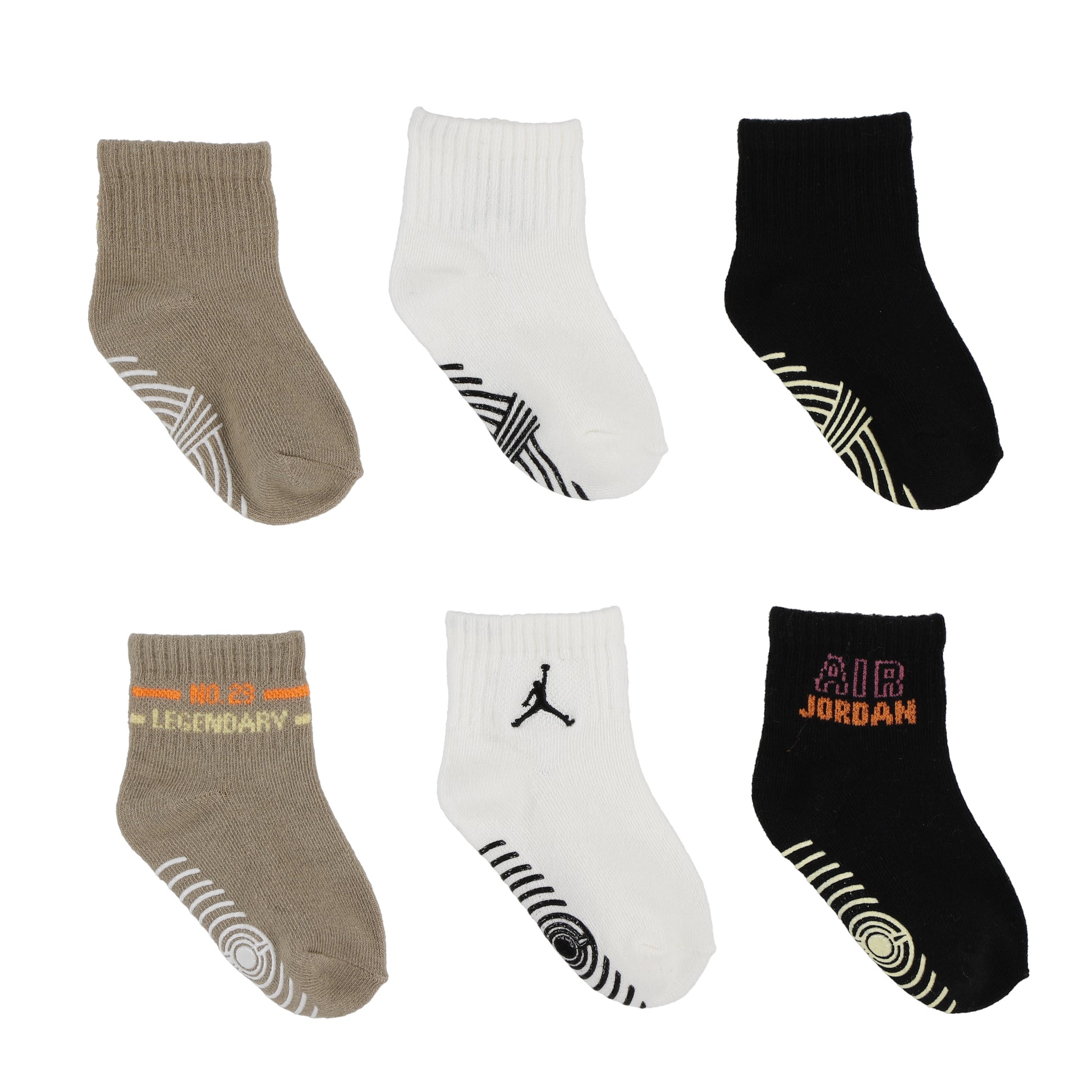 Jordan Boys MJ Legendary Grippers Socks (Newborn)