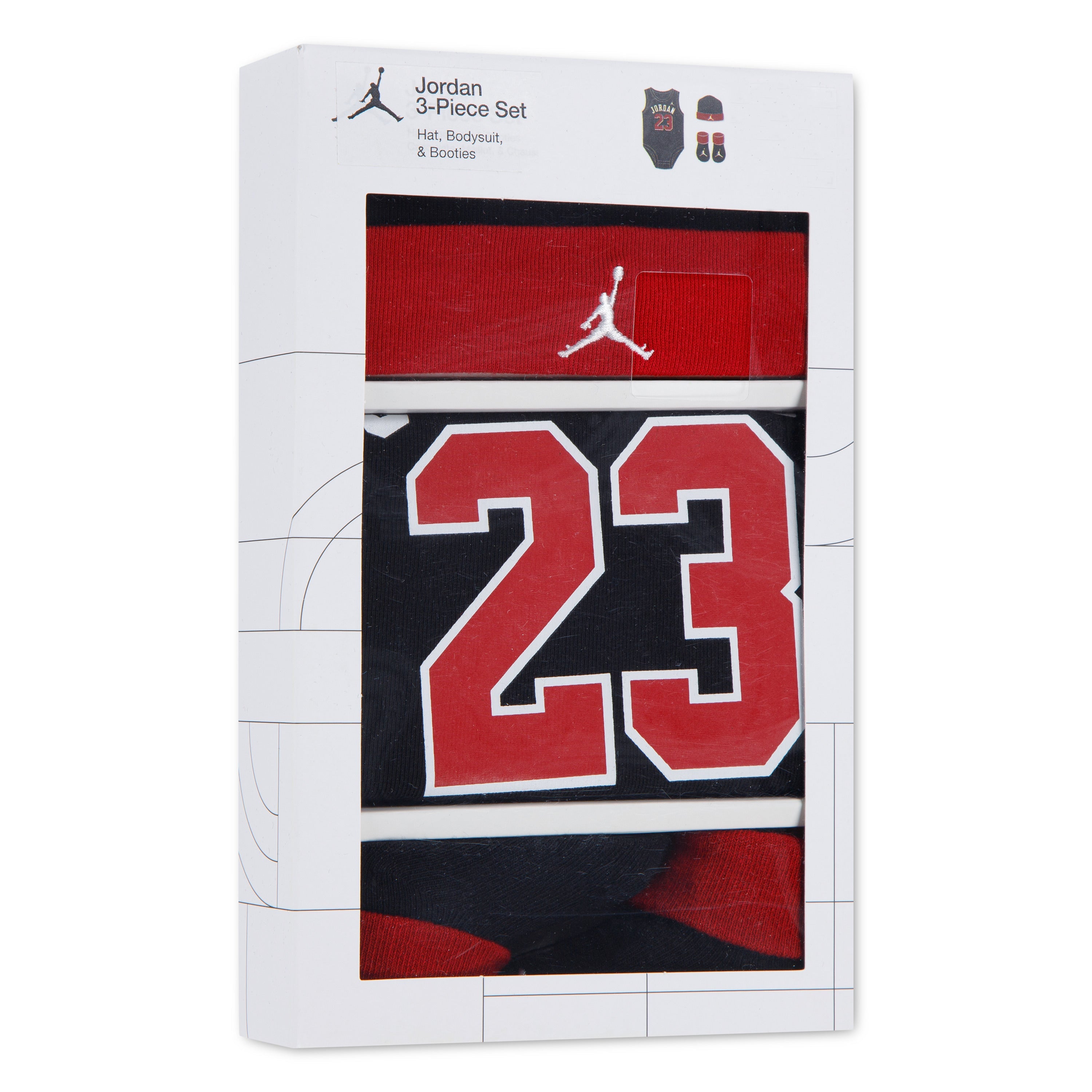Jordan 3-Piece Bodysuit, Beanie & Booties Gift Set (Infant)