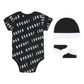 Jordan Boys Essential Bodysuit, Hat & Booties Gift Set (Newborn)