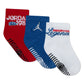 Jordan Boys 3-Pack Americana Gripper Quarter Socks (Infant)