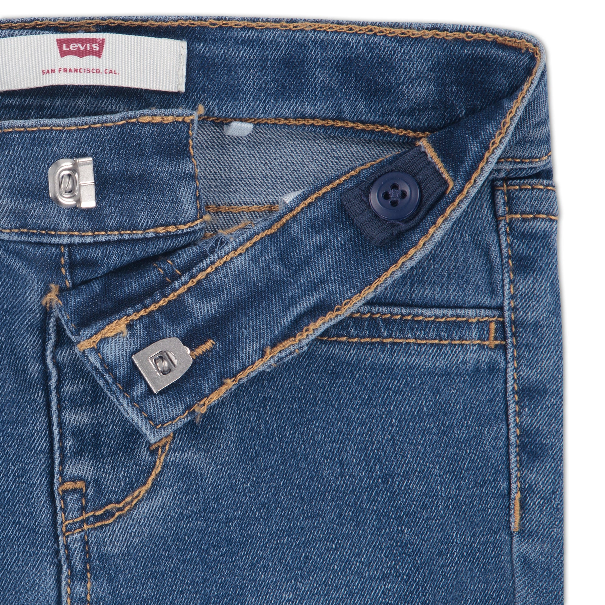 Levi's Girls 2-Piece Western Peplum Long Sleeve Top & Jeans Set (Infant)