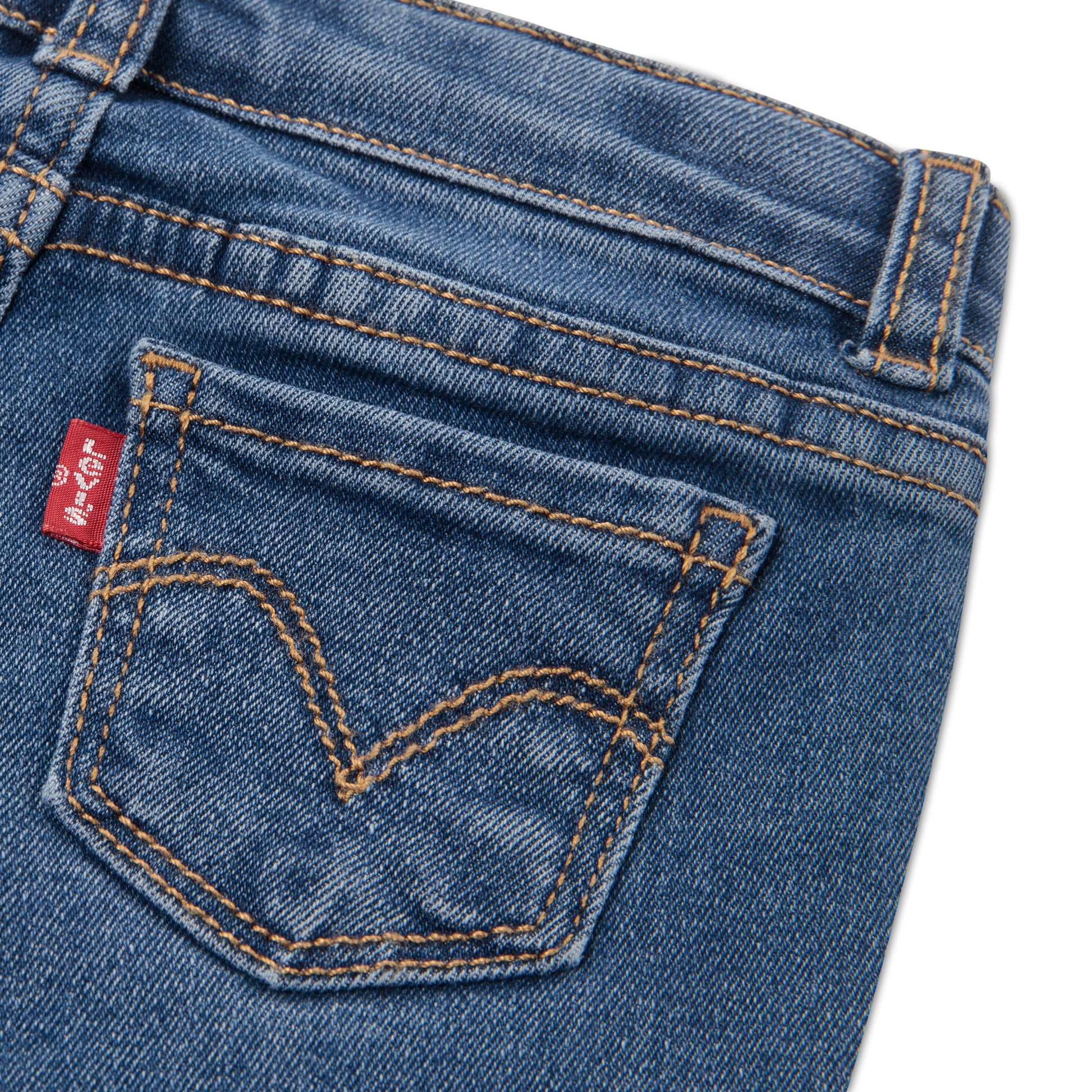 Levi's Girls 2-Piece Western Peplum Long Sleeve Top & Jeans Set (Infant)