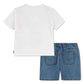 Levi's Boys 2-Piece Skater Levi T-Shirt & Denim Shorts Set (Infant)
