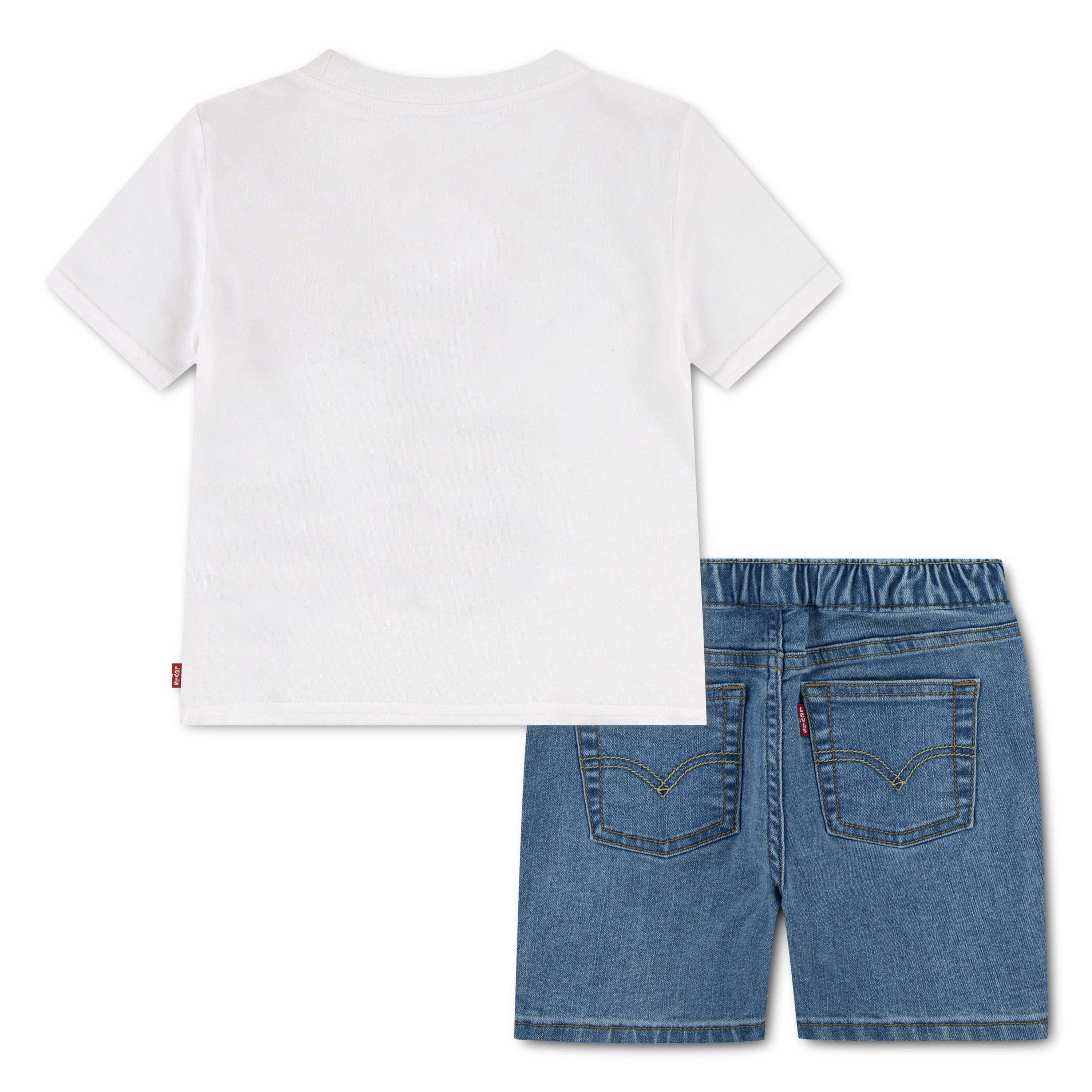 Levi's Boys 2-Piece Skater Levi T-Shirt & Denim Shorts Set (Infant)