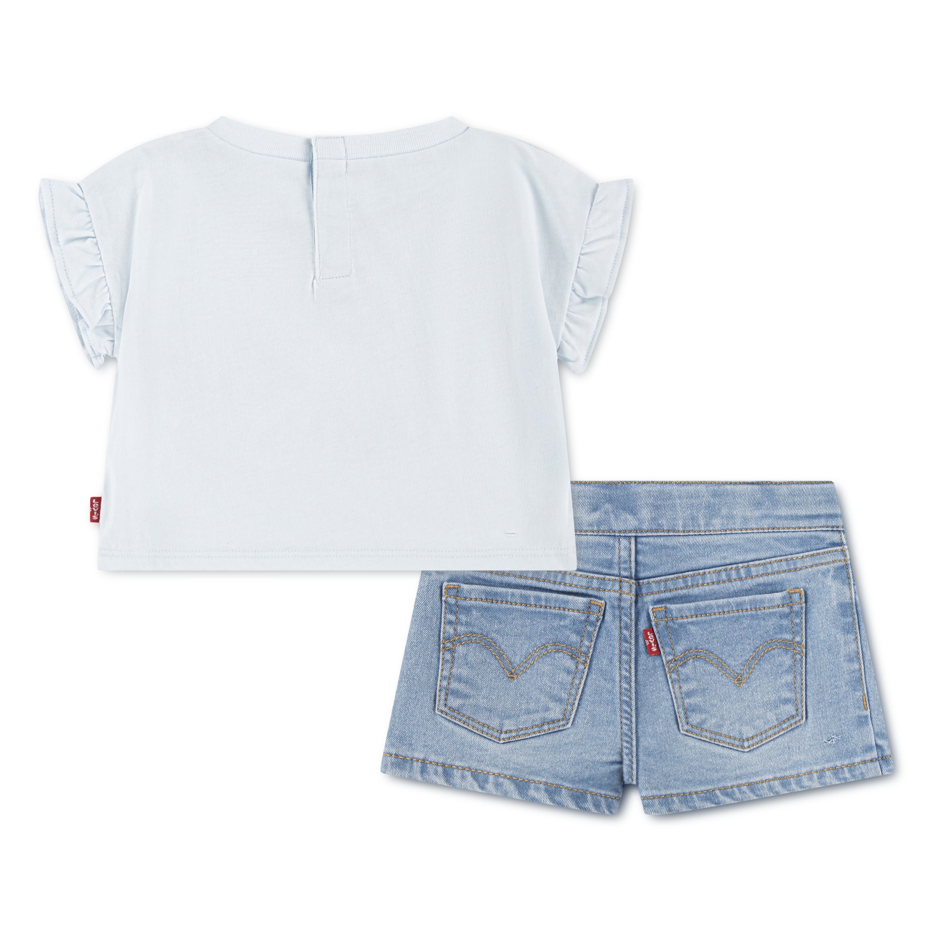 Levi's Girls 2-Piece Sleeveless Top & Pleated Shorts Set (Toddler)